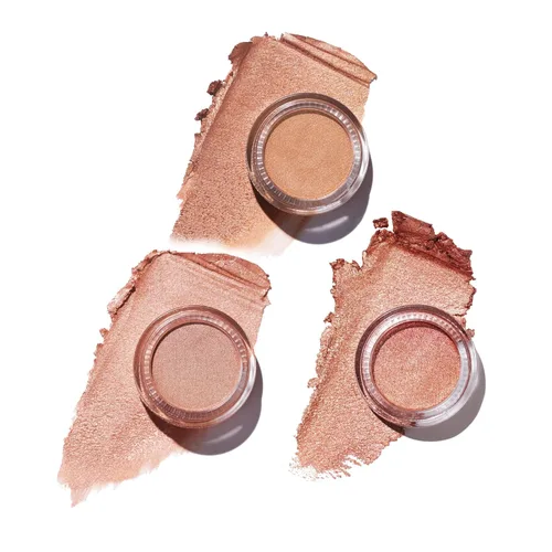 Miniatura 10 de Oulac Sombra de ojos en crema con brillo también para iluminador Sombra de ojos mezclable Resistente al agua y de larga duración con fórmula Pureza