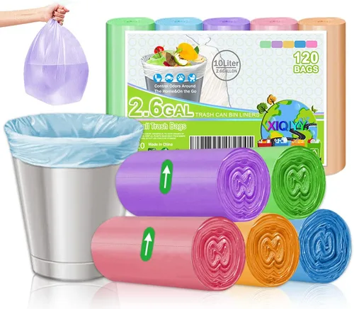 Miniatura 9 de Bolsas de basura pequeñas de 1.5 galones, bolsas de basura pequeñas para baño, forros sin perfume, bolsas de basura fuertes para cocina, bolsas