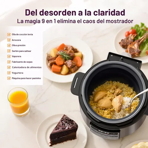 Miniatura 7 de Fullwill Olla de presión eléctrica de doble olla 6+5QT (2025 Actualizado), multi-olla de 12 en 1 para cocinar a presión, sopa, yogur, guiso, arroz