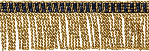 Miniatura 14 de Colección de adornos básicos de 2 pulgadas (2.0 in) con borde fino de lingote (estilo BFT2), oro antiguo #C4 (oro amarillo oscuro) para 5 yardas