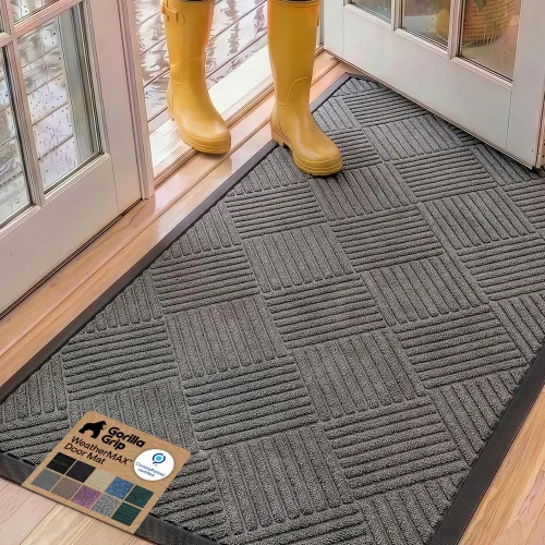 Miniatura 99 de Gorilla Grip WeatherMax - Tapete para todas las estaciones 100% impermeable, 17 x 29 pulgadas, goma natural duradera, resistente a manchas