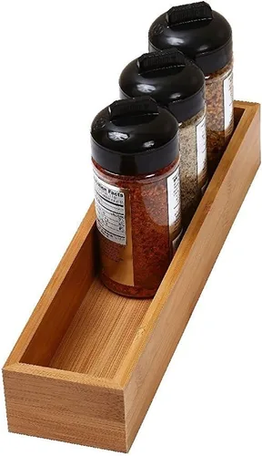 Miniatura 10 de YBM HOME Caja organizadora de cajones de bambú para cajón de cocina, oficina, dormitorio, habitación de los niños, manualidades, costura y baño