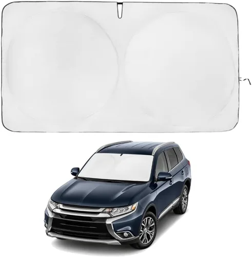 Miniatura 13 de Kinder Fluff Parasol para parabrisas Protección solar reflectante patentada para automóvil, certificado 99% de bloqueo UVR, interior fresco