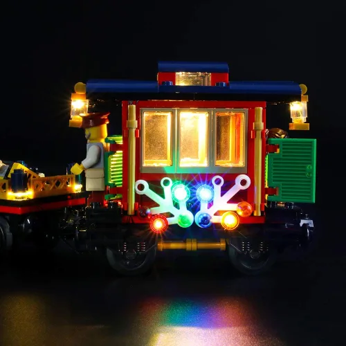 Miniatura 4 de LIGHTAILING Juego de luces para el modelo de bloques de construcción (Creator Expert Winter Holiday Train) – Kit de luz LED compatible con Lego