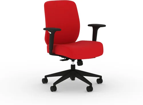 Miniatura 11 de HON Altern Silla de oficina ergonómica de tela, silla de escritorio con respaldo bajo con brazos ajustables, deslizamiento de asiento, inclinación