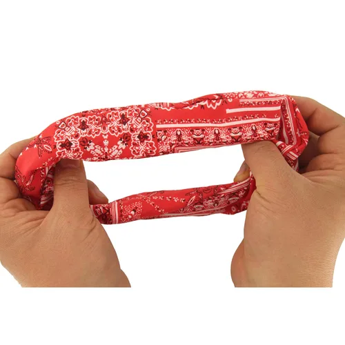 Miniatura 4 de Bufanda para el cabello, coleta de caballo con 6 bufandas, estampado de flores de cachemira, material de gasa, para mujeres y niñas, accesorios