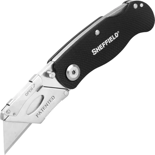 Miniatura 14 de Sheffield 12514 Cuchillo Utilitario Plegable Paquete de 3, Rellenos para Calcetines, Regalos para Hombres, Regalos para Papá, Hojas de Cuchillo