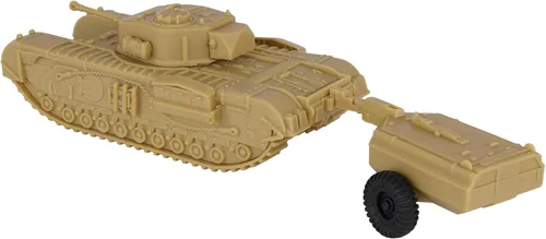 Miniatura 6 de BMC CTS WW2 British Churchill Tanque de cocodrilo - Tan 1:38 plástico Reino Unido Ejército Vehículo Bronceado