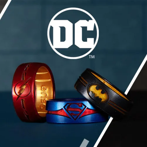 Miniatura 3 de Enso Rings Colección DC Comics Anillo de silicona grabada cómodo, transpirable y seguro Batman, Superman, The Flash y Wonder Woman