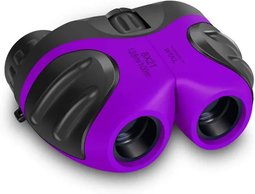 Miniatura 8 de Regalos de Pascua para niños de 3 a 12 años, VNVDFLM binoculares compactos 8x21 a prueba de golpes verdes para observación de aves, telescopio