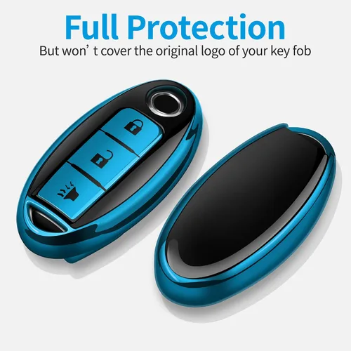 Miniatura 3 de Tukellen Compatible con Nissan - Funda para llavero de TPU suave para Infiniti X-Trail Rogue Altima Quest Pathfinder Sentra Patrol CIMA Fuga Armada