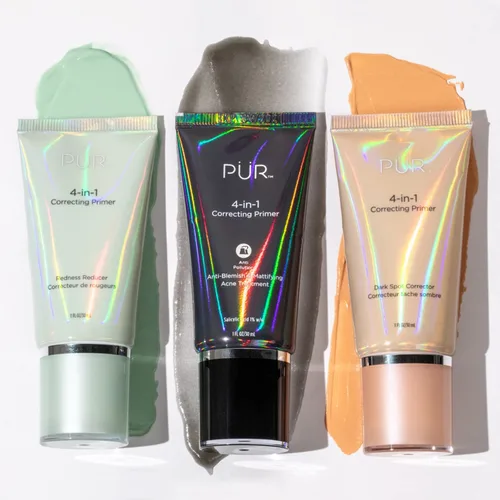 Miniatura 3 de PÜR MINERALS Base correctora 4 en 1, reductor de poros, base de maquillaje, reductor de enrojecimiento, sin crueldad, fórmula ligera, apta