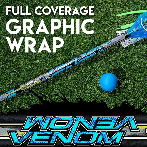 Miniatura 5 de Franklin Sports Juego Mini de Palo de Lacrosse + Bola para Niños - Palo de Lacrosse Plástico Venom para Principiantes - Juego Perfecto para Niños +