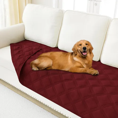Miniatura 96 de Smiry Funda Impermeable para Cama de Perro, Manta Suave Reversible para Mascotas, Lavable a Prueba de Fugas para Gatos y Perros, Funda para Sofá