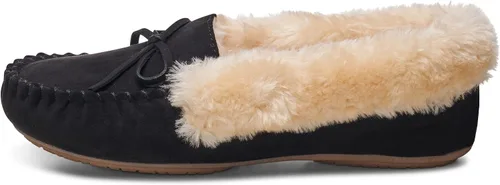 Miniatura 3 de Alpine Swiss Leah - Pantuflas tipo mocasín de piel sintética para mujer
