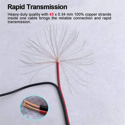 Miniatura 5 de Cable de extensión de enchufe de alimentación de 14 AWG CC de 0.217 in x 0.083 in para batería de reserva del generador y panel solar plegable