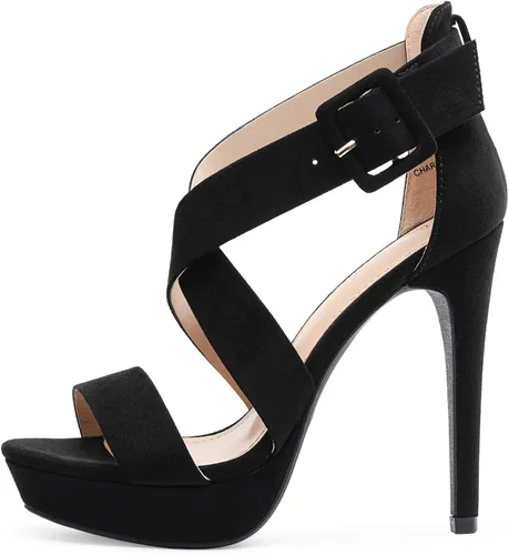 Miniatura 3 de DREAM PAIRS Sandalias de tacón alto con punta abierta para mujer Charlotte