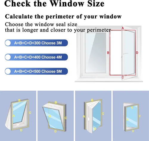 Miniatura 4 de Kit de sellado de ventana de 3M para aire acondicionado portátil, kit de ventilación de ventana con efecto de sellado 100%, fácil instalación, apto