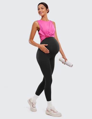 Miniatura 3 de CRZ YOGA Butterluxe - Leggings de maternidad sobre el vientre de 25 pulgadas, pantalones suaves para entrenamiento, yoga y embarazo