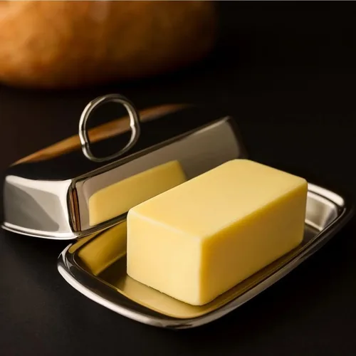 Miniatura 4 de Cuisinox Mantequillera de acero inoxidable con tapa, 4 "x 7.5