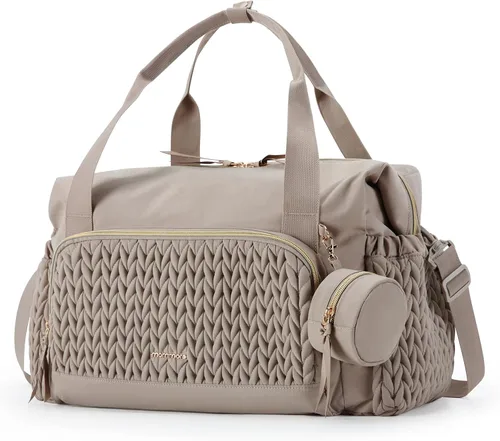 Miniatura 11 de mommore - Bolso para pañales, bolsos de gran capacidad para viajes, bolso para hospital para parto, bolso para bebé con estuche para chupete