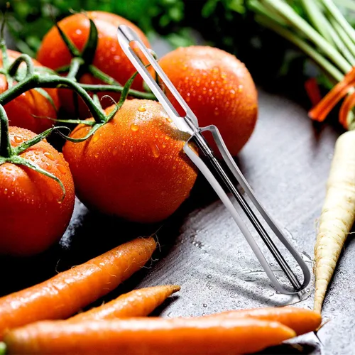Miniatura 6 de Mudder 10 peladores de frutas y verduras, de acero inoxidable, rotativos, zanahorias, patatas, herramientas para pelar el hogar y la cocina