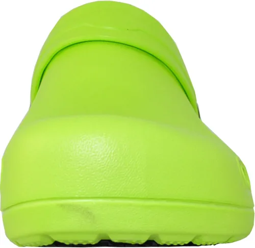 Miniatura 7 de VANGELO Zuecos profesionales antideslizantes para hombre, zapatos de trabajo para enfermera, zapatos de chef, zapatos de chef, color negro, blanco