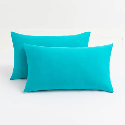 Miniatura 25 de Juego de 2 fundas de almohada pequeñas de punto Jersey Knit para viajes o niños pequeños de 12 x 16 pulgadas, 13 x 18 o 14 x 20 pulgadas, sobre