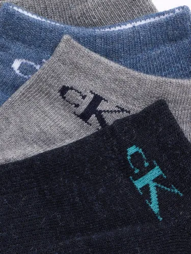 Miniatura 143 de Calvin Klein Calcetines para hombre, mezcla de algodón, acolchados, sin talla, forro de calcetines atléticos (6 unidades)