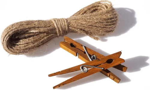 Miniatura 5 de LWR CRAFTS Cuerda de yute 0.098 in 90ft Natural para pinzas grandes