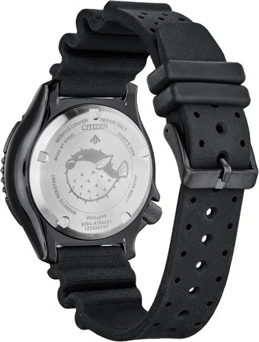 Miniatura 15 de Citizen Reloj Promaster Sea automático con correa de poliuretano para hombre, 3 manecillas, fecha y fecha, bisel giratorio, cristal de zafiro