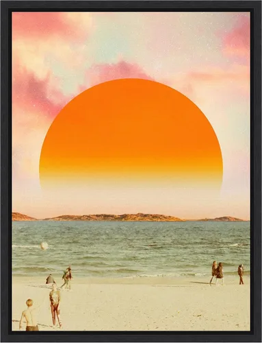 Amanti Art Lienzo enmarcado para pared, 18 x 24 pulgadas, diseño retro de paisaje de sueños II, por Victoria Barnes, lienzo enmarcado para Sylvie