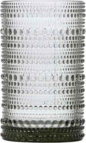 Miniatura 2 de Fortessa Jupiter - Vaso de clavo con cuentas, 13 onzas (juego de 4), color gris ahumado Gris humo