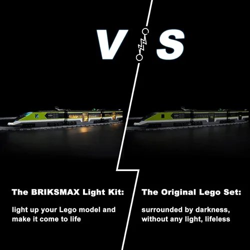 Miniatura 5 de BRIKSMAX Kit de iluminación LED para tren de pasajeros LEGO-60337 Express - Compatible con el modelo de bloques de construcción de Lego City,