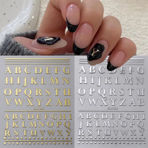 Miniatura 9 de 6 hojas de calcomanías de arte de uñas de otoño, calcomanías de hojas de arce, calcomanías autoadhesivas 3D, calcomanías de uñas de otoño, hojas
