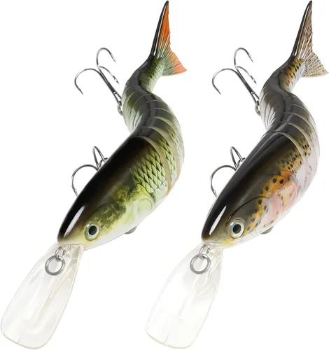 Miniatura 12 de GOTOUR Fishing Lures for Freshwater or Saltwater, Easy to Use for Family Fishing Beginner and Pros, Most Lifelike Jointed Swimbait，Slow Sinking Bass