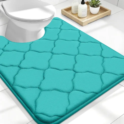 Miniatura 64 de OLANLY Alfombra de Baño de Espuma Viscoelástica de 24 x 16 pulgadas, Ultra Suave y Absorbente, Alfombras de Baño Antideslizantes, Cómodas, Lavables