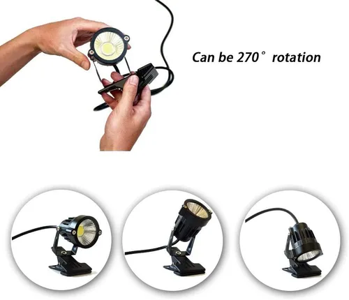 Miniatura 2 de Lámpara LED con clip de 5 W, luz direccional de bala con abrazadera, letrero impermeable para exteriores, iluminación de pizarra, lámpara de trabajo