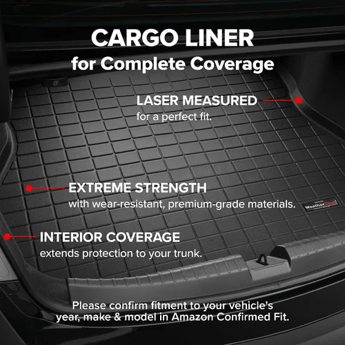 Miniatura 3 de WeatherTech Forro de maletero de carga para Nissan Altima, Altima Trunk (40574), negro