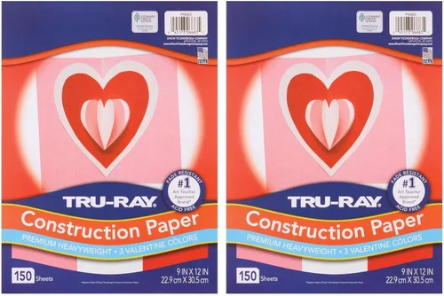 Miniatura 3 de Tru-Ray Papel de construcción 9x12" Surtido de San Valentín