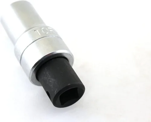 Miniatura 3 de TEMO Enchufe profundo de impacto Cr-V de 6 puntos y 1/2 pulgada de 1-1/4 pulgadas