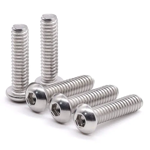 Miniatura 8 de Tornillos de cabeza de botón M3-0.020 x 0.394 in (100 unidades), acero inoxidable 18/8 304, totalmente roscado, rosca gruesa de máquina, unidad
