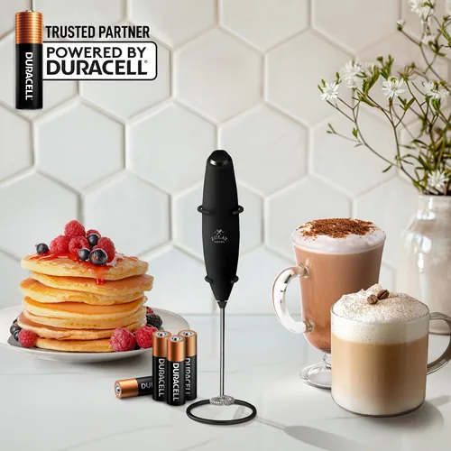 Miniatura 18 de Zulay Milk Boss Espumador de leche potente manual, hace espuma para latte, batidor para mezclar bebidas, café, miniespumador para capuchino, frappé