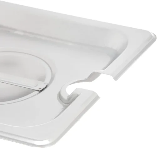 Miniatura 3 de Carlisle FoodService Products Durapan - Tapa para sartén de alimentos de acero inoxidable de tamaño 1/6 con mango cóncavo para catering, bufés