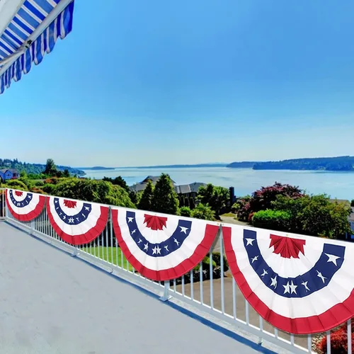 Miniatura 6 de Paquete de 1 bandera de Estados Unidos de 3 x 6 pies, banderas grandes de Estados Unidos con diseño de estrellas patrióticas y rayas para el 4