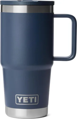 Miniatura 12 de YETI Rambler - Taza de viaje de 20 onzas con tapa abatible con popote, acero inoxidable, aislada al vacío, a prueba de fugas, apta para portavasos