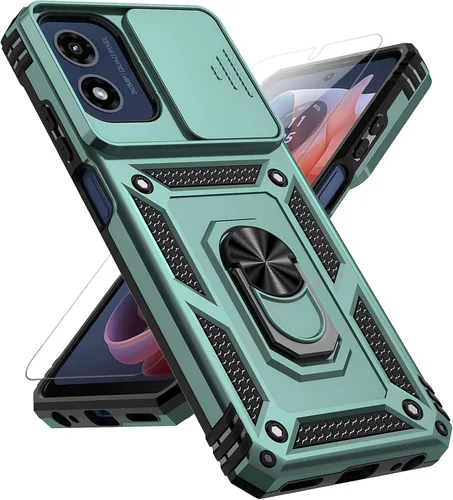 Miniatura 14 de Funda para Moto G 5G 2023 con cubierta deslizante para cámara y protector de pantalla HD [grado militar de 16 pies probada en caídas] Funda Azul
