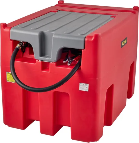 Miniatura 9 de VEVOR Tanque de combustible diésel portátil, capacidad de 116 galones y tasa de flujo de 10 GPM, tanque de combustible diésel con bomba