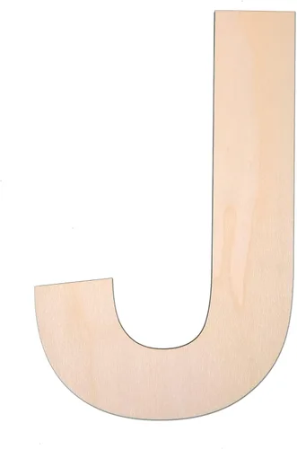 Miniatura 27 de Símbolo de madera de 12 pulgadas &, letra grande de madera sin terminar de 1/4 de pulgada de grosor para manualidades de bricolaje, decoración
