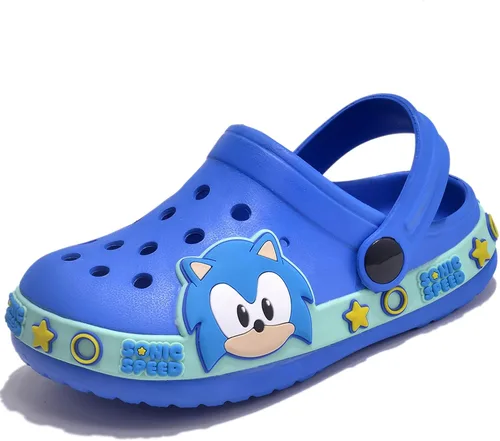 Zuecos para niños y niñas, bonitos zapatos de agua de jardín para niños pequeños y niños pequeños, sandalias para la ducha antideslizantes para la